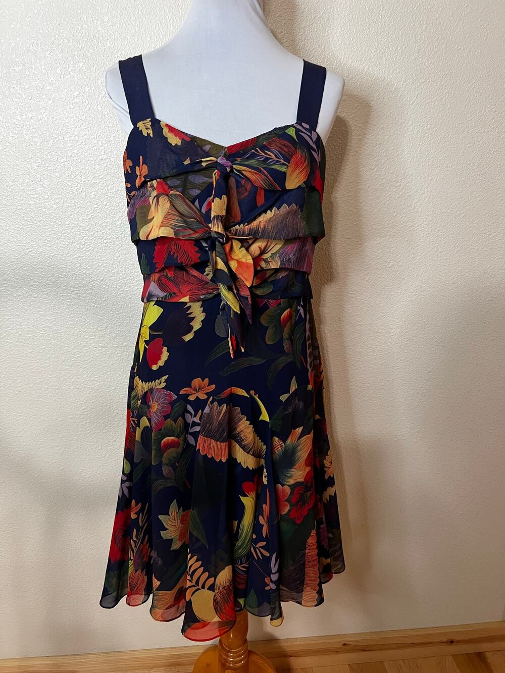 Ted Baker London floral tropical triple knot dress 3 / US 8